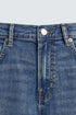 ZARA BASIC SLIM FIT WASHED BLUE DENIM JEANS