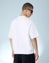 BERSHKA RELAXED FIT ESSENTIAL T-SHIRT - WHITE