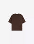 BERSHKA RELAXED FIT ESSENTIAL T-SHIRT - BROWN