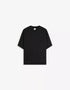BERSHKA RELAXED FIT ESSENTIAL T-SHIRT - BLACK