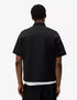 BERSHKA ESSENTIAL RELAXED POLO SHIRT - BLACK