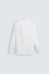 ZARA BASIC TEXTURED SHIRT - WHITE
