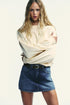 ZARA BASIC PLUSH SWEATSHIRT