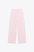 ZARA BASIC STRAIGHT FLEECE TROUSERS WITH ADJUSTABLE HEM