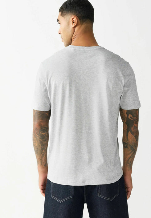 EMBROIDERED LOGO CREW NECK T-SHIRT