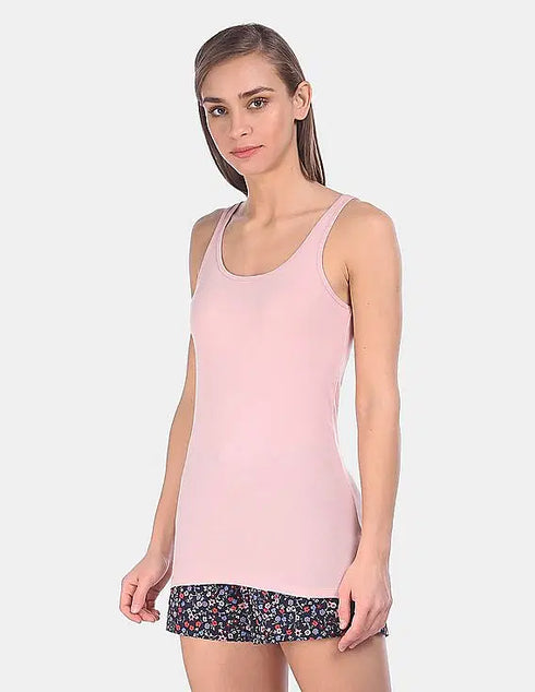 INFINITY WOMEN'S SCOP NECK SOLID TANK TOP