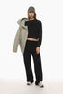 LEFTIES BASIC CROPPED SWEATSHIRT BLACK