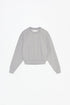 LEFTIES BASIC CROPPED SWEATSHIRT GREY