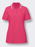 WOMENS POLO SHIRT WITH CONSTRASTING STRIPES