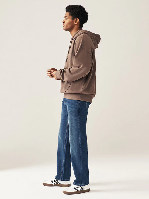 MUCH MORE REGULAR FIT DENIM - MID BLUE WASHED