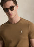 RL SIGNATURE PONY EMBROIDERED T-SHIRT - BROWN