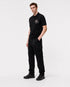 BURBERRY EKD EMBROIDERED KNIT POLO SHIRT - BLACK