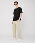 BURBERRY CHECK TRIM COTTON T-SHIRT – BLACK