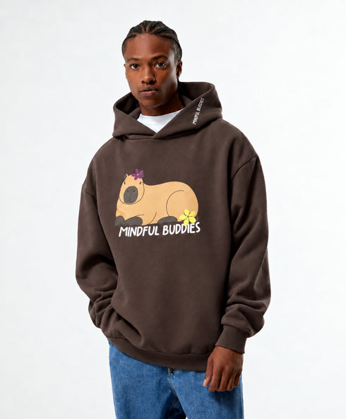 SUBLEVEL MINDFUL BUDDIES GRAPHIC HOODIE
