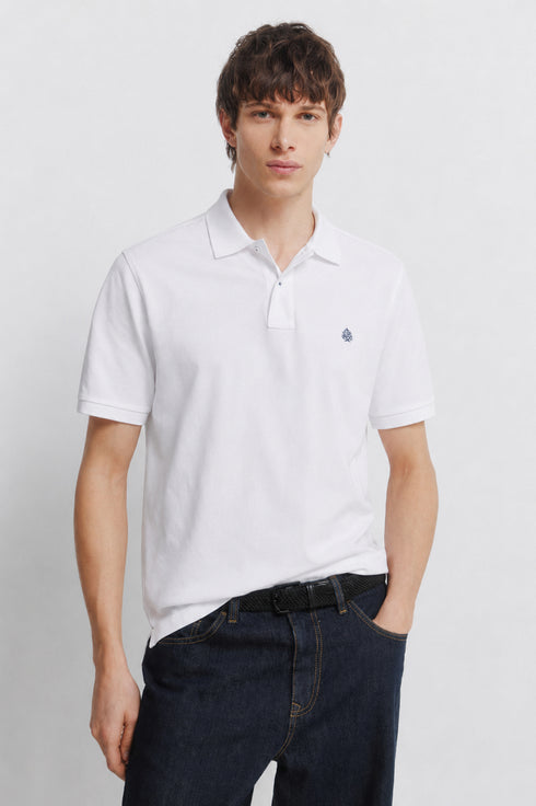SPRINGFIELD REGULAR FIT BASIC POLO - WHITE