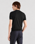 PRADA TRIANGLE LOGO KNIT T-SHIRT – BLACK