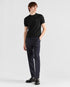 PRADA TRIANGLE LOGO KNIT T-SHIRT – BLACK