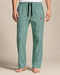 RALPH LAUREN CHECKED DRAWSTRING TROUSERS - GREY