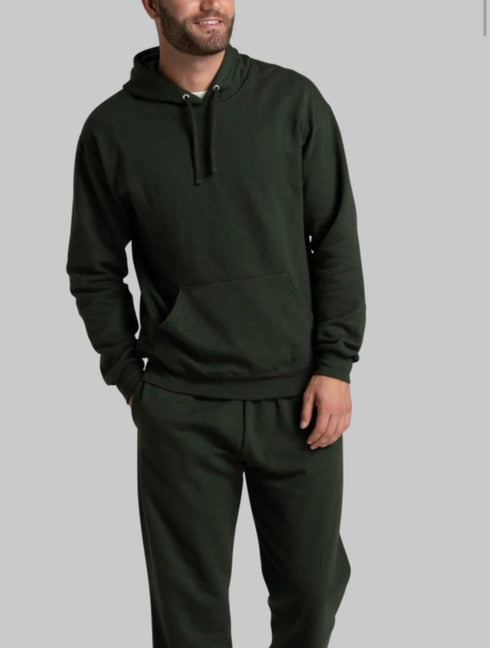 FRUIT OF THE LOOM EVERSOFT FLEECE PULLOVER HOODIE SWEATSHIRT