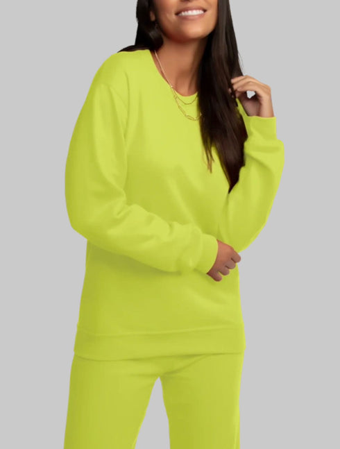 FRUIT OF THE LOOM EVERSOFT FLEECE CREW SWEATSHIRT