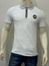 BALMAIN SLIM FIT STRIPED COLLAR ZIP FASTENING POLO