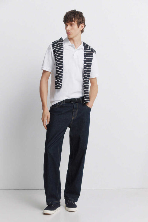 SPRINGFIELD REGULAR FIT BASIC POLO - WHITE