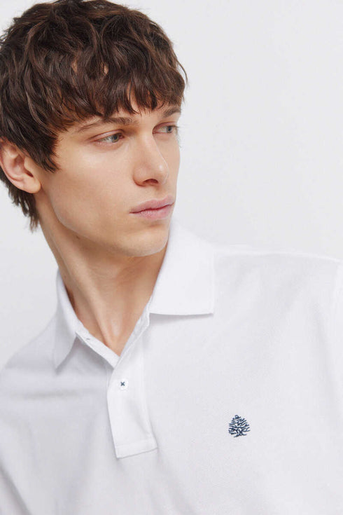 SPRINGFIELD REGULAR FIT BASIC POLO - WHITE