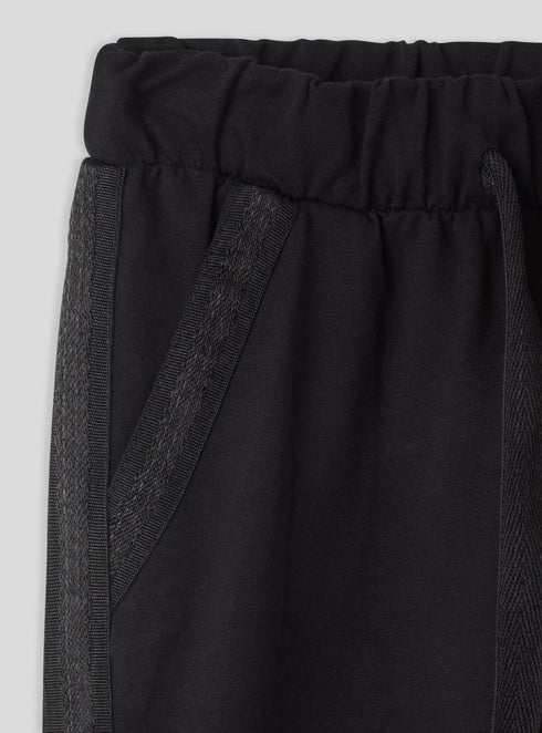 TERRANOVA SATIN-EFFECT TROUSERS WITH SIDE STRIPE