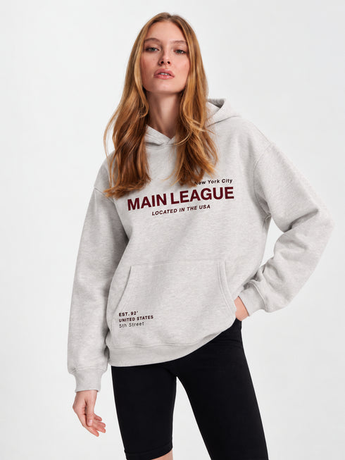 SINSAY MAIN LEAGUE GRAPHIC HOODIE