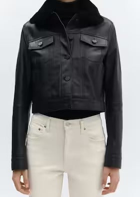 MANGO CLAUDIA SLIM HIGH-WAIST TIGHT-FIT CROPPED LENGTH JEANS