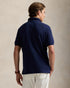 POLO RALPH LAUREN LEATHER BIG PONY MESH POLO SHIRT