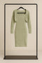 FOREVER 21 RIBBED KNIT MIDI DRESS & BOLERO SET
