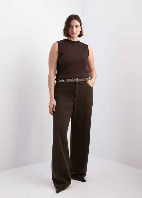 MANGO DANILA HIGH-WAISTED WIDE LEG JEANS