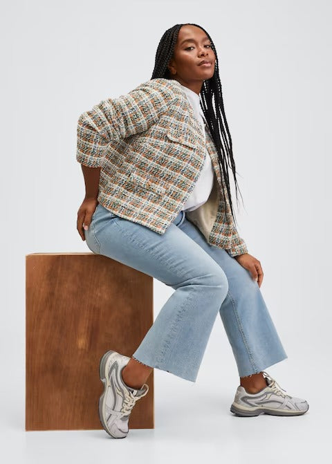 MNG HIGH WAIST BOOTCUT JEANS