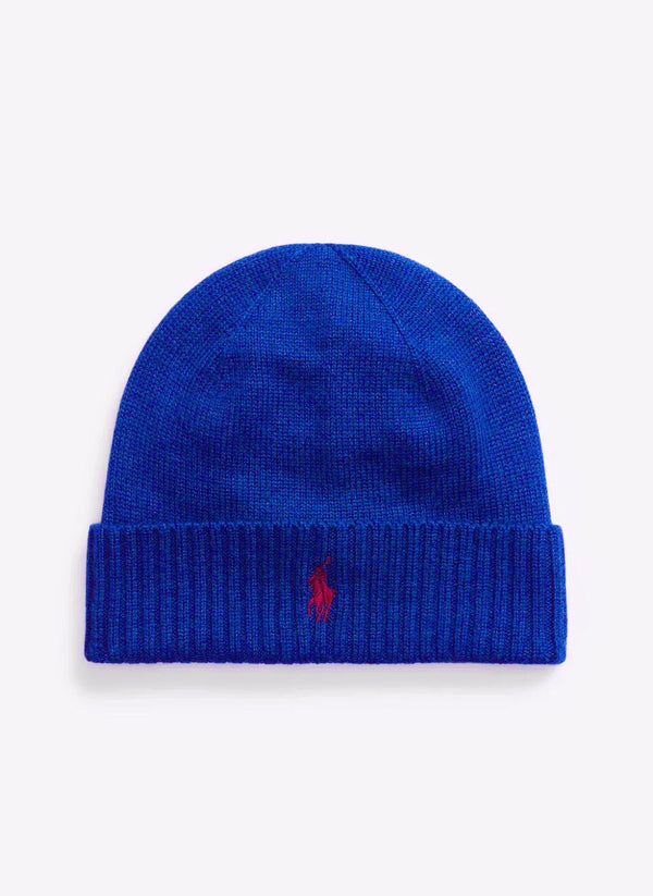 POLO RALPH LAUREN - WOOL SIGNATURE PONY HAT UNISEX BEANIE