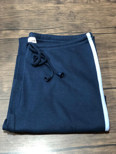 J LINE STRIPED WIDE LEG COMFY PAJAMA TROUSER