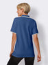 WOMENS POLO SHIRT WITH CONSTRASTING STRIPES
