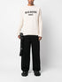 BALMAIN PARIS INTARSIA-KNIT LOGO JUMPER