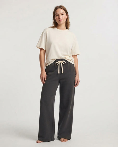SINSAY WOMEN'S FLEECE BAGGY SWEATPANT - CHOCOLATE
