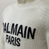 BALMAIN PARIS INTARSIA-KNIT LOGO JUMPER