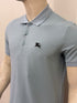 BURBERRY EKD EMBROIDERED POLO LIGHT BLUE