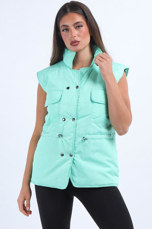 RISING PUFFER POCKET GILET