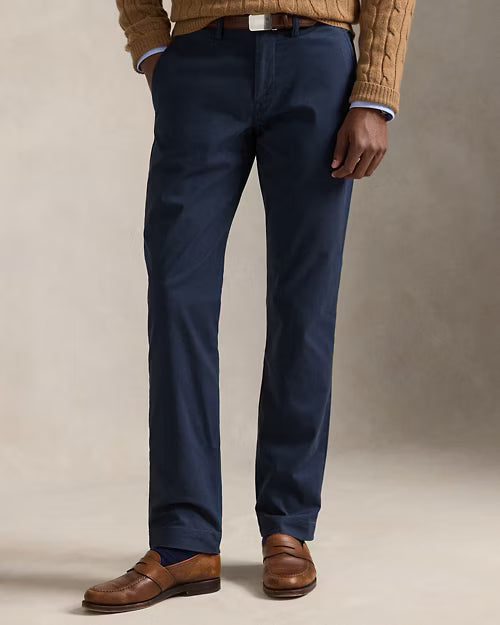 RALPH LAUREN SMALL PONY STRETCH STRAIGHT FIT CHINO - NAVY
