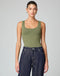 INFINITY WOMEN'S SCOP NECK SOLID TANK TOP