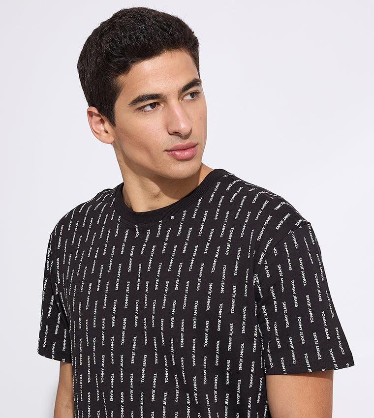 TOMMY HILFIGER ALL OVER PRINTED T-SHIRT